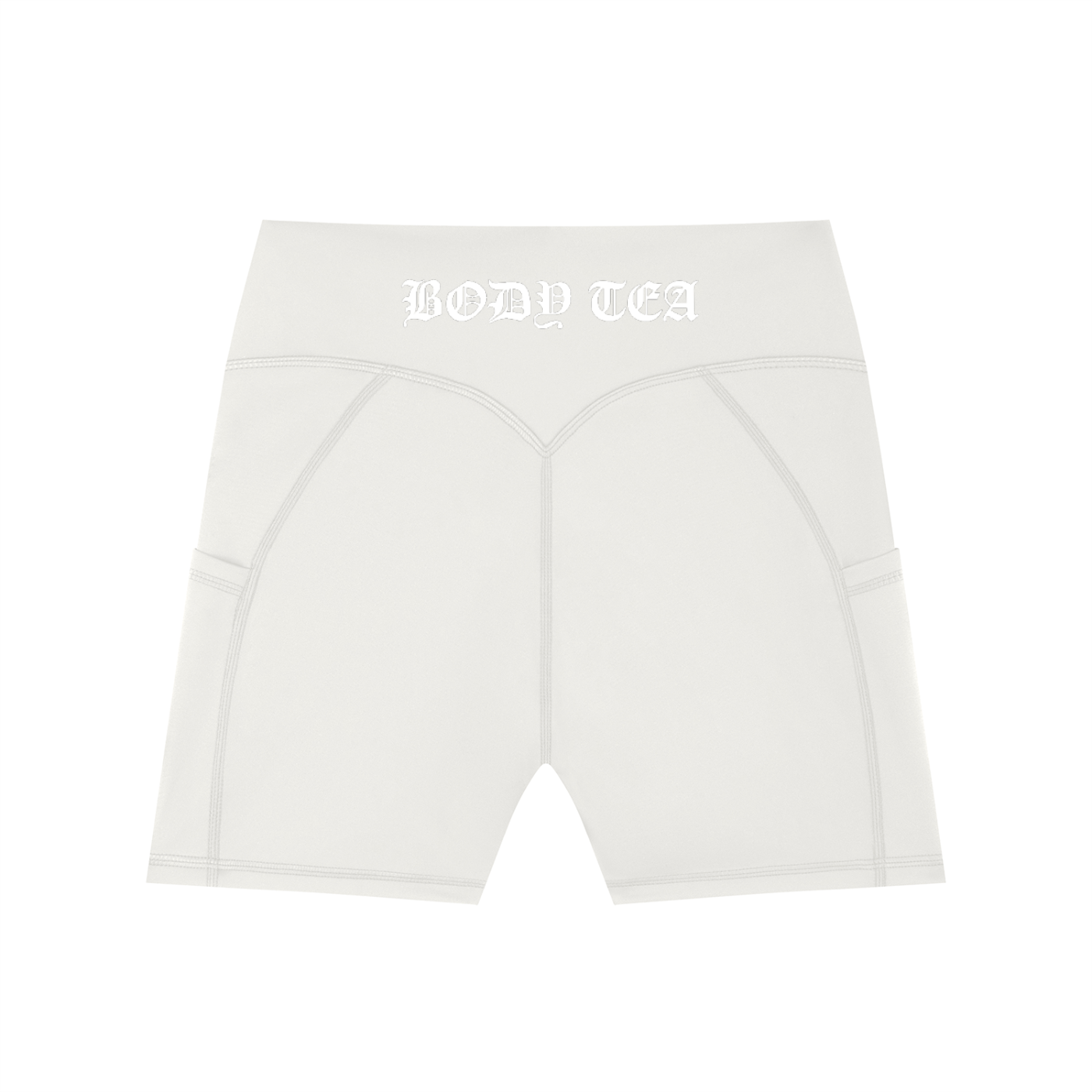 Damen High-Waist Biker Shorts mit Taschen