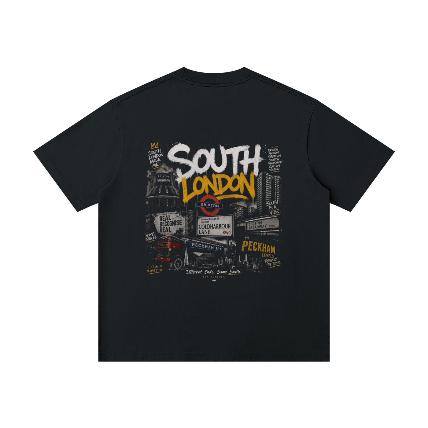 "south London" Unisex Loose Drop Shoulder T-Shirt