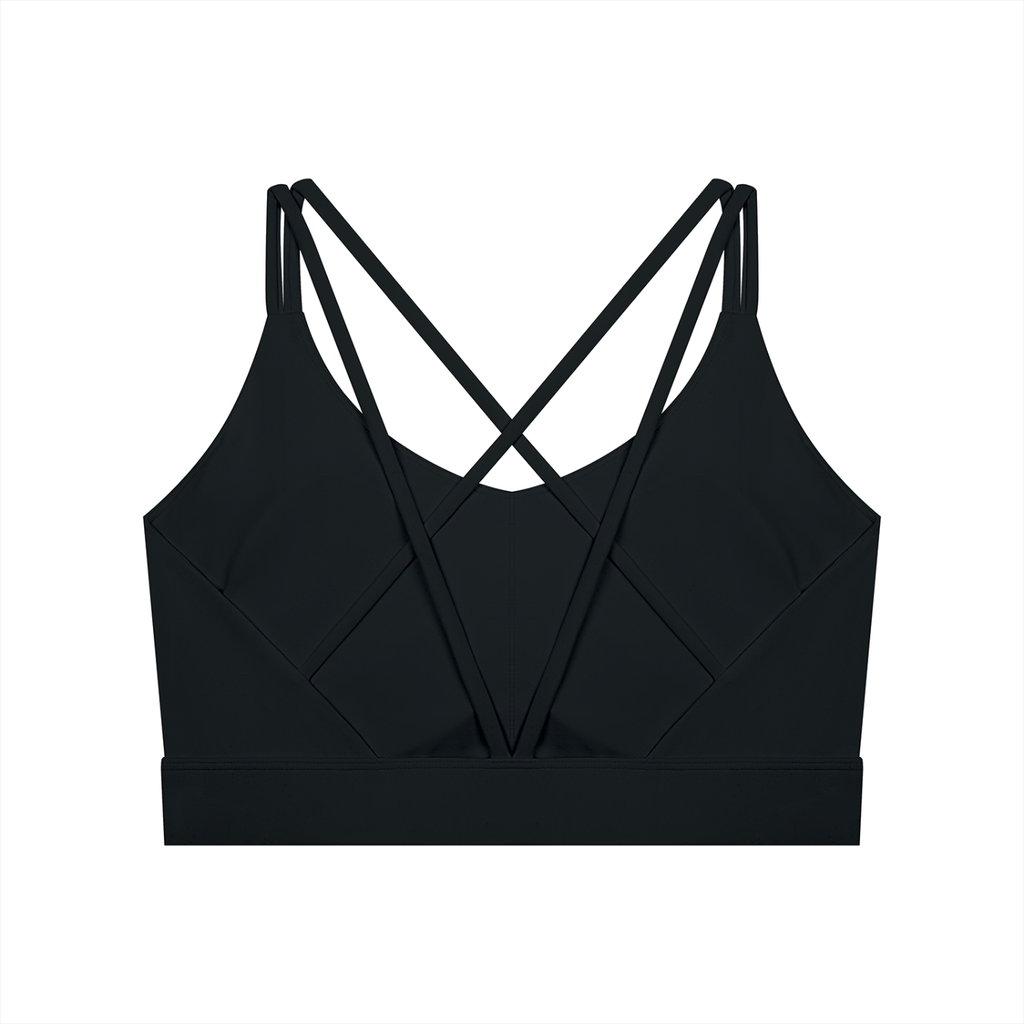 "JUST A GIRL" Women's Lycra Cropped Yoga Sport Bra