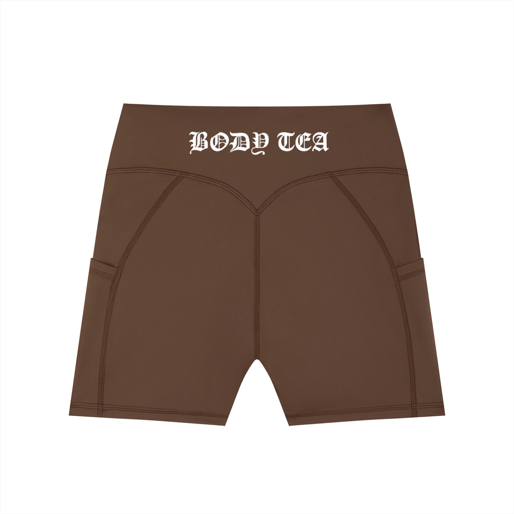 Women's High-Waisted Pocket Biker Shorts