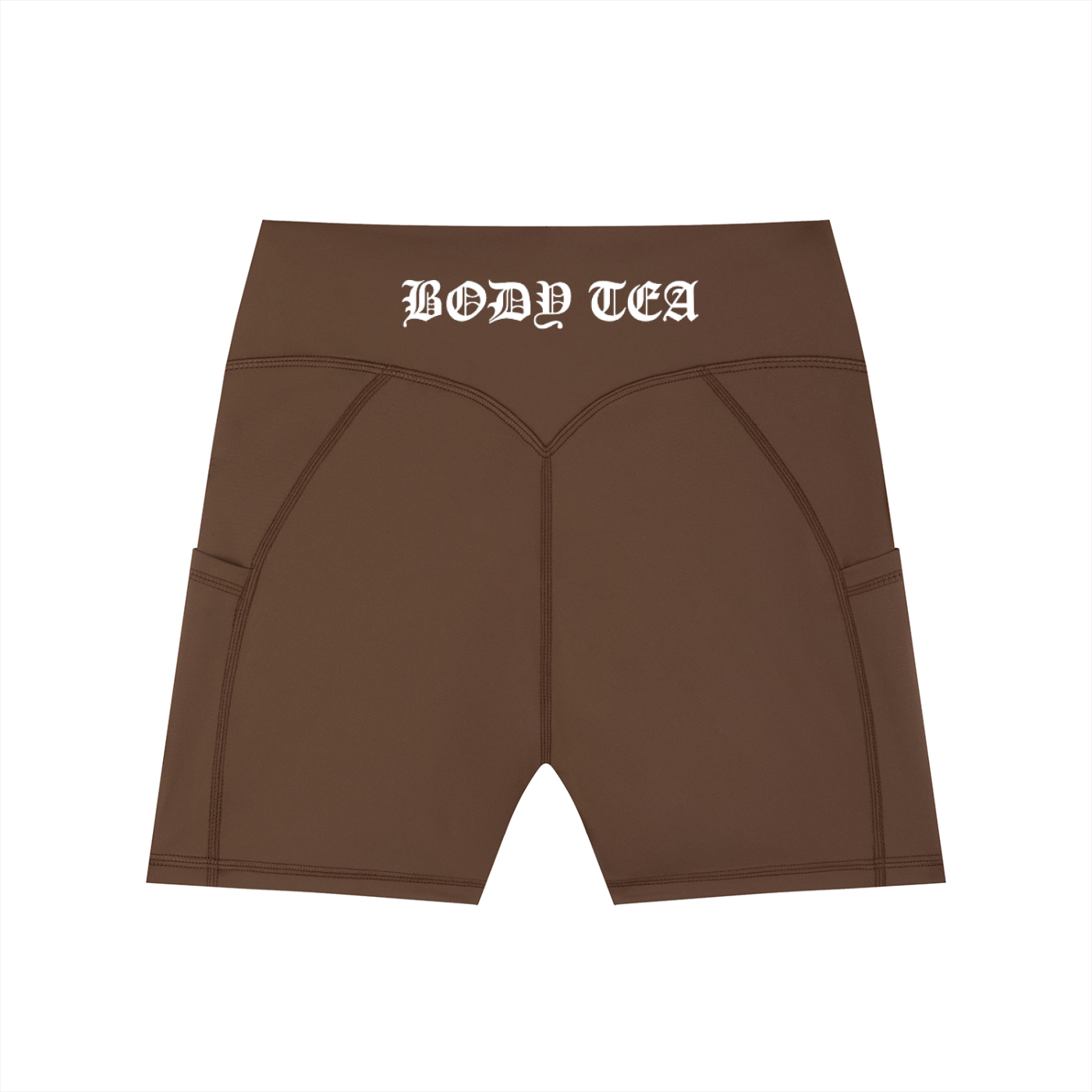 Damen High-Waist Biker Shorts mit Taschen