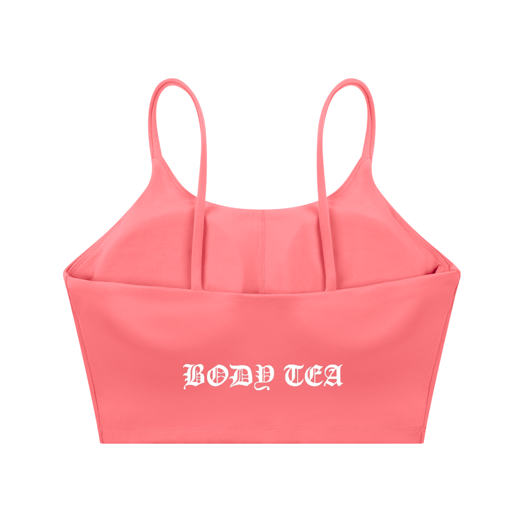 "BODY TEA" Spaghetti Strap Yoga Sports Bra