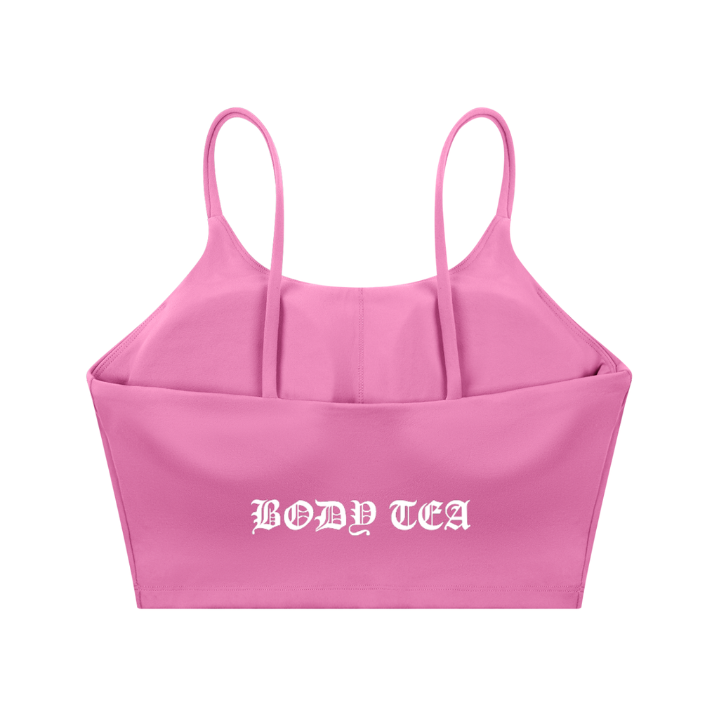 "BODY TEA" Spaghetti Strap Yoga Sports Bra