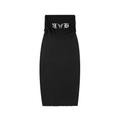 Dyed Washed Straight Hip-Hugging Slim Maxi Skirt