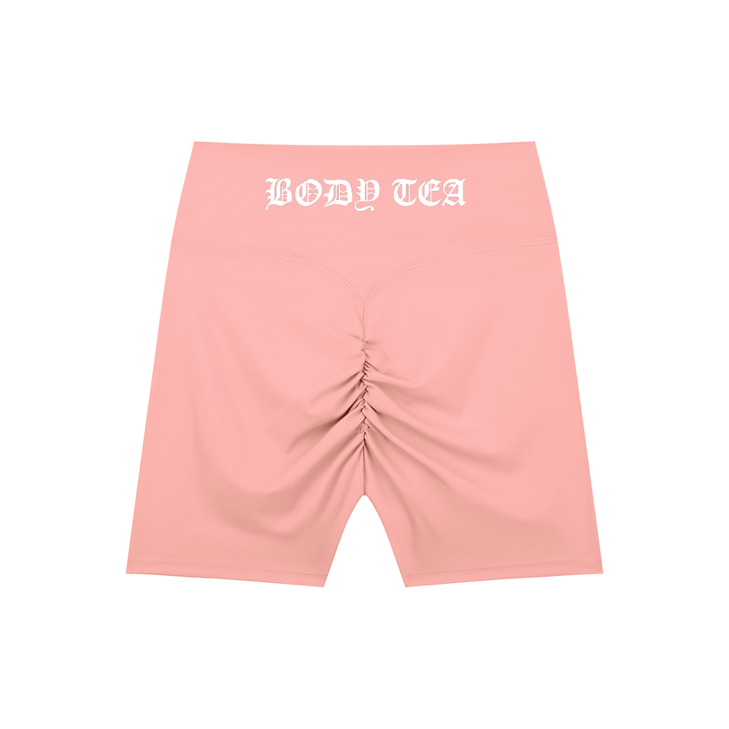 "BODY TEA" High-Waisted Blend Biker Shorts
