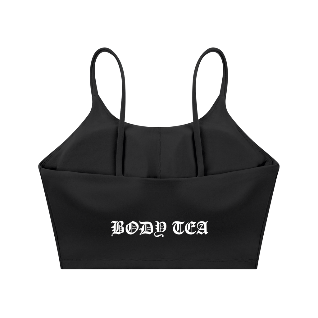 "BODY TEA" Spaghetti Strap Yoga Sports Bra