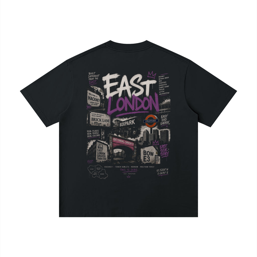 "East London" Unisex Loose Drop Shoulder T-Shirt