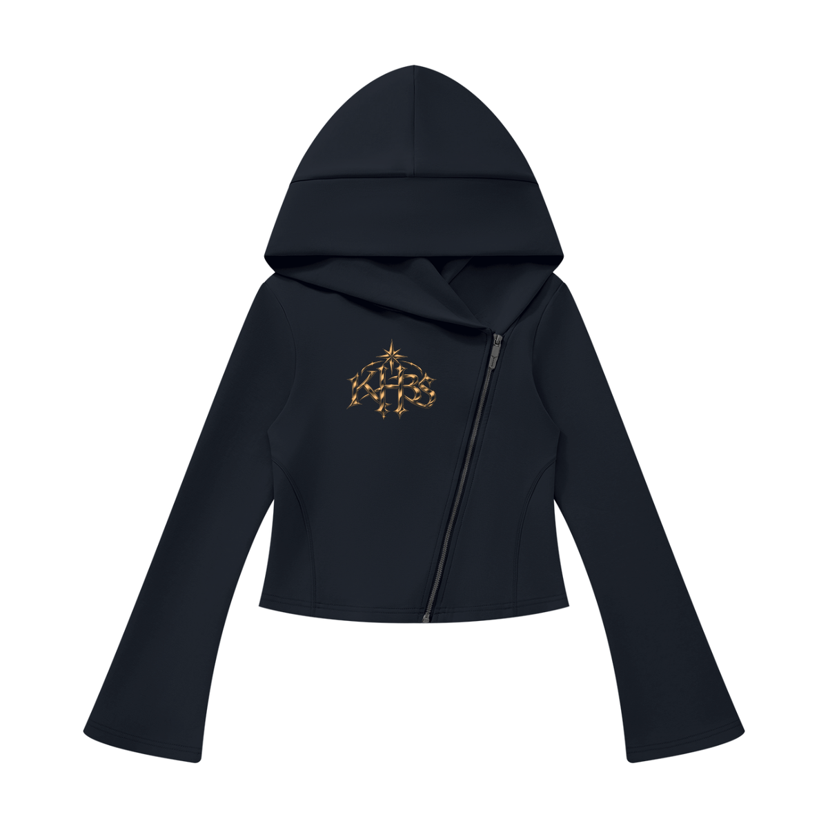 Women's Bell Sleeve Full Zip Hoodie