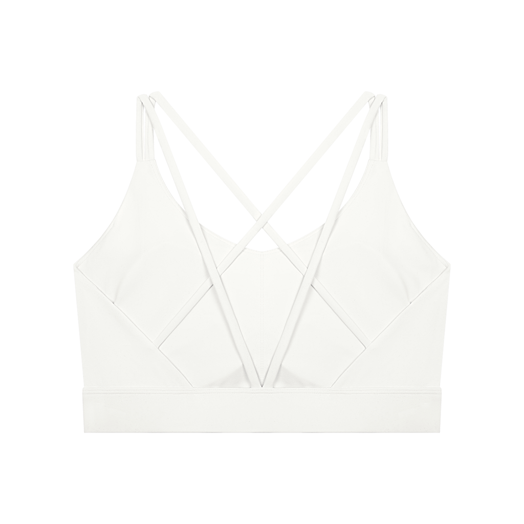 "JUST A GIRL" Women's Lycra Cropped Yoga Sport Bra