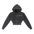 Woman "Beautiful Soul" Vintage Washed Cropped Fleece Hoodie