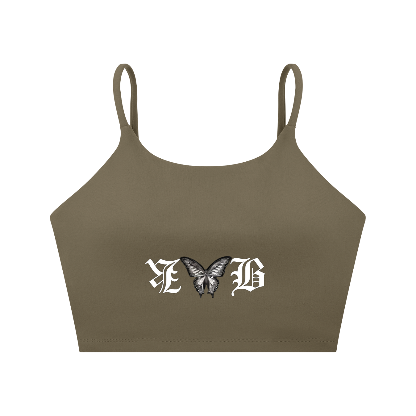 "BODY TEA" Spaghetti Strap Yoga Sports Bra