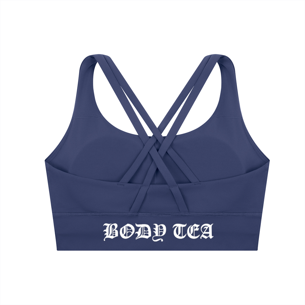 "BODY TEA" Strappy Criss-Cross Sports Bra