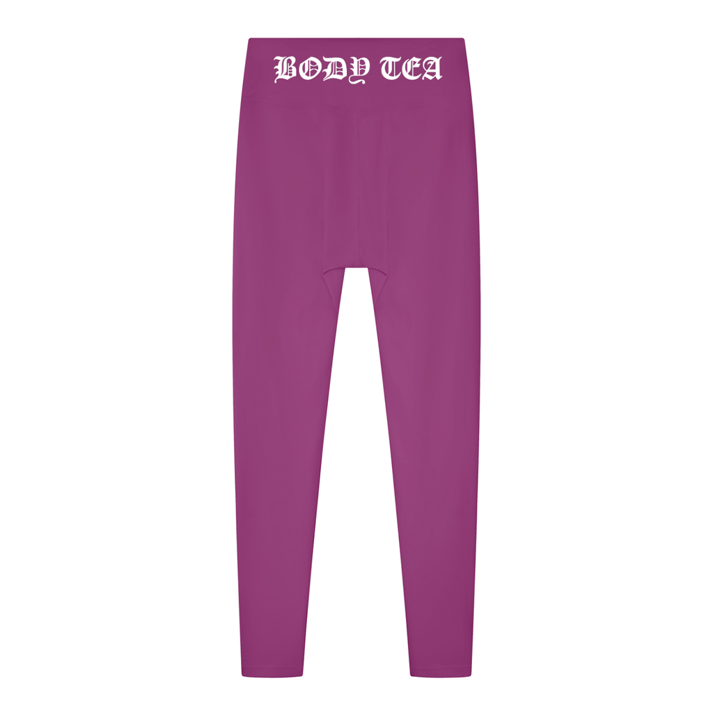Damen-Leggings mit hoher Taille, unifarben