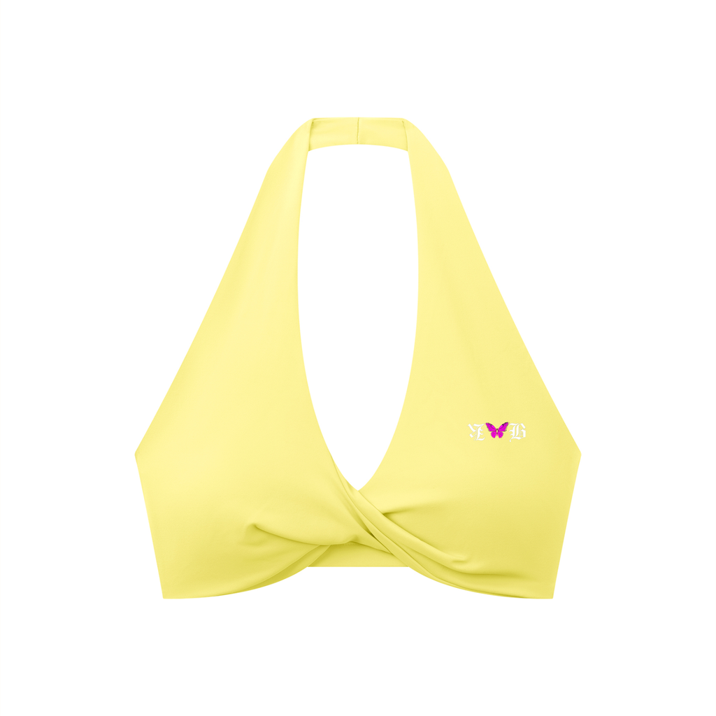 KHBS Ruched Halter Yoga Tank