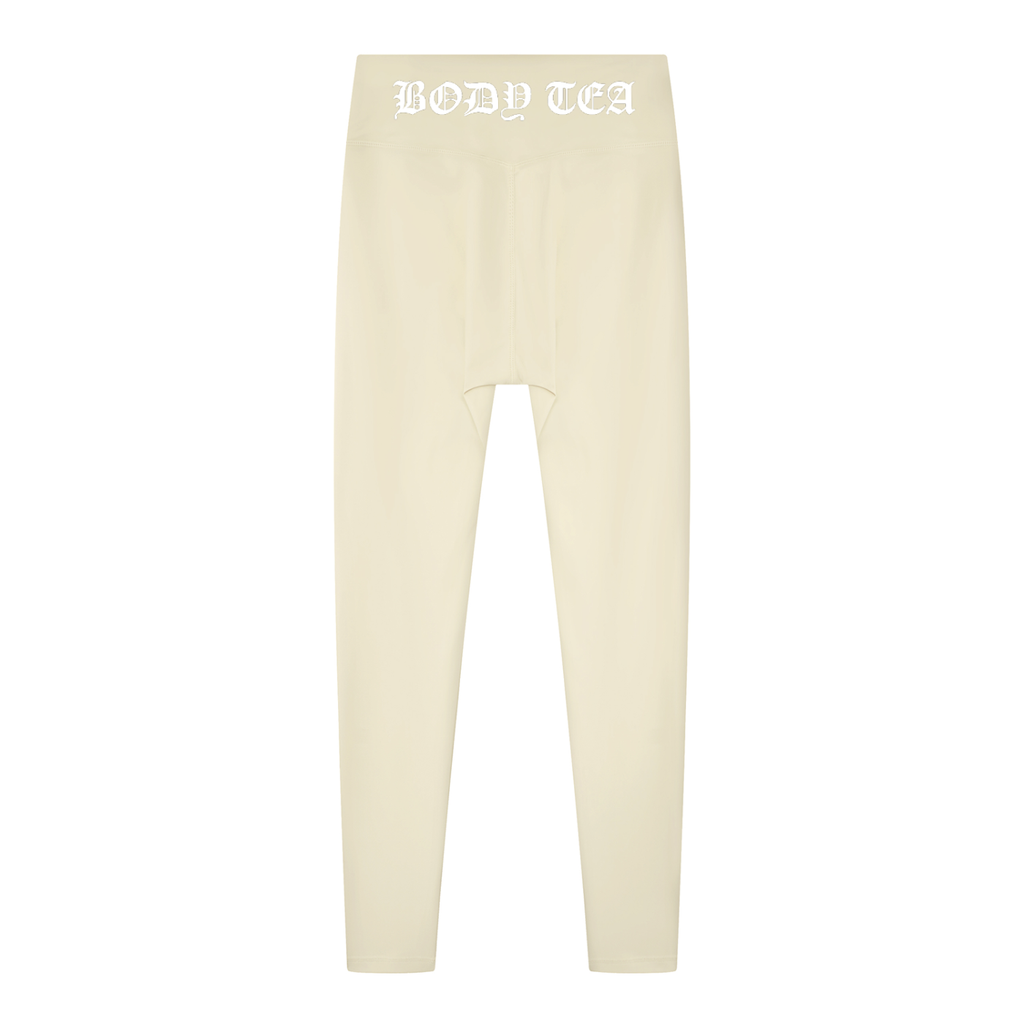 Damen-Leggings mit hoher Taille, unifarben