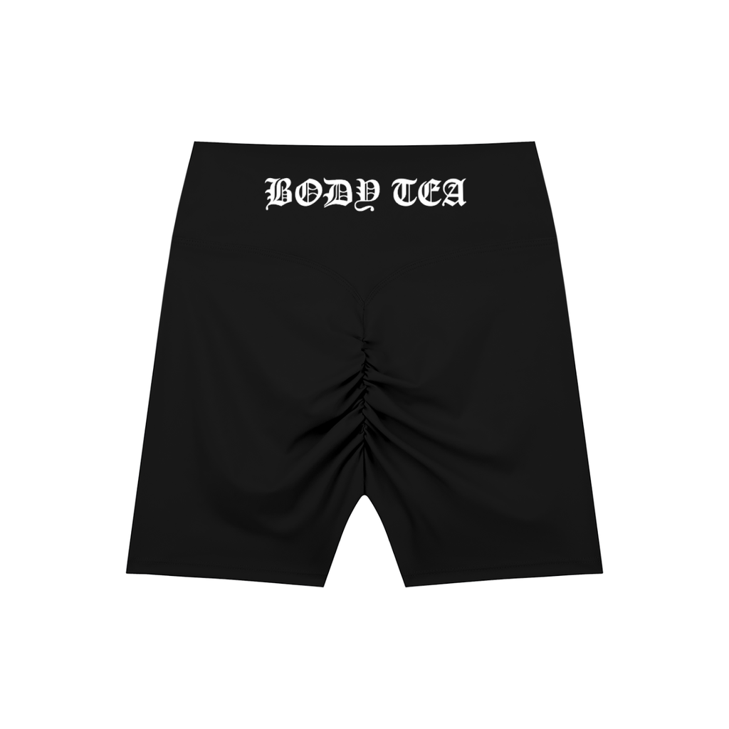 "BODY TEA" High-Waisted Blend Biker Shorts