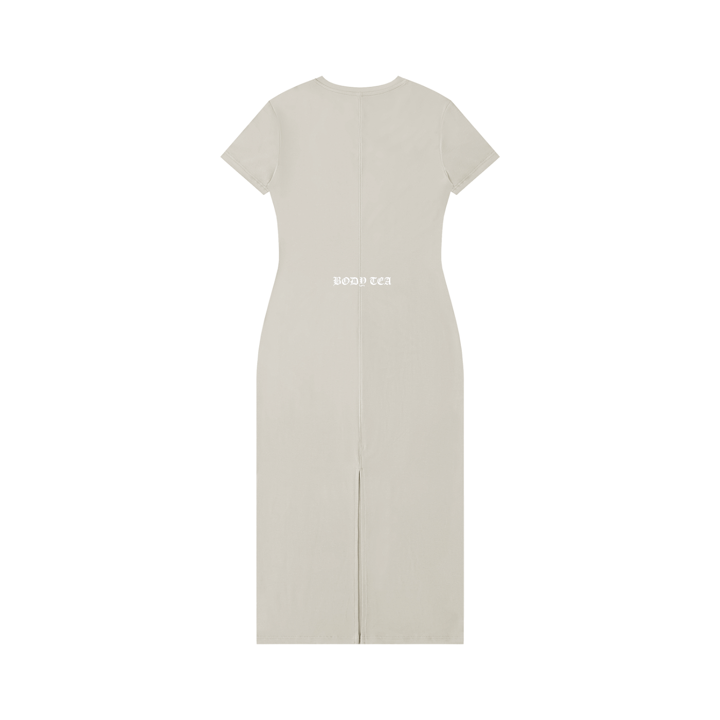 Damen Maxi-Kleid mit V-Ausschnitt und kurzen Ärmeln