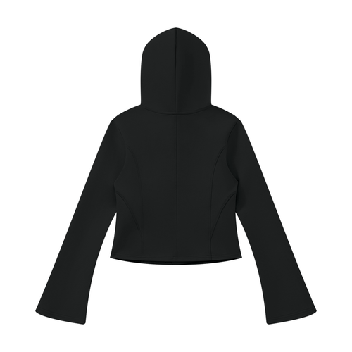 Bell Sleeve Full-Zip Hoodie