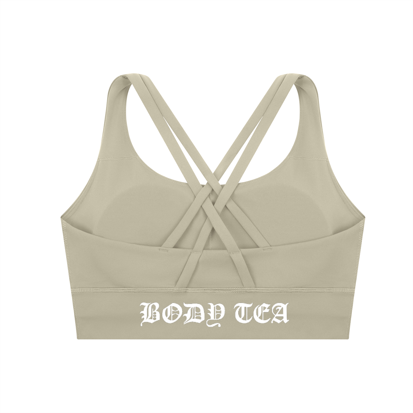 "BODY TEA" Strappy Criss-Cross Sports Bra