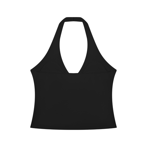 " JUST A GIRL" Women’s Ruched Halter Yoga Tank Top