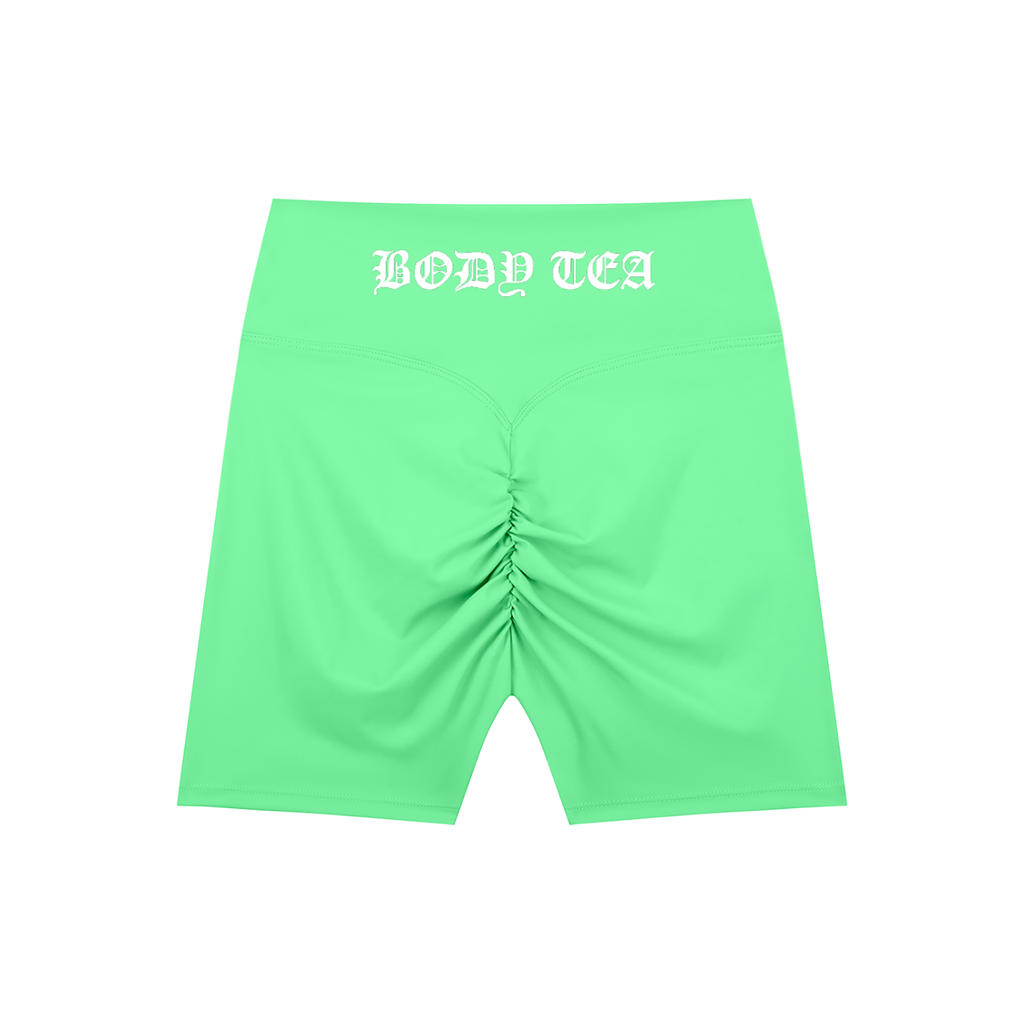 "BODY TEA" High-Waisted Blend Biker Shorts