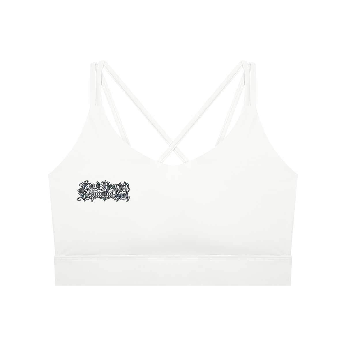 "JUST A GIRL" Women's Lycra Cropped Yoga Sport Bra