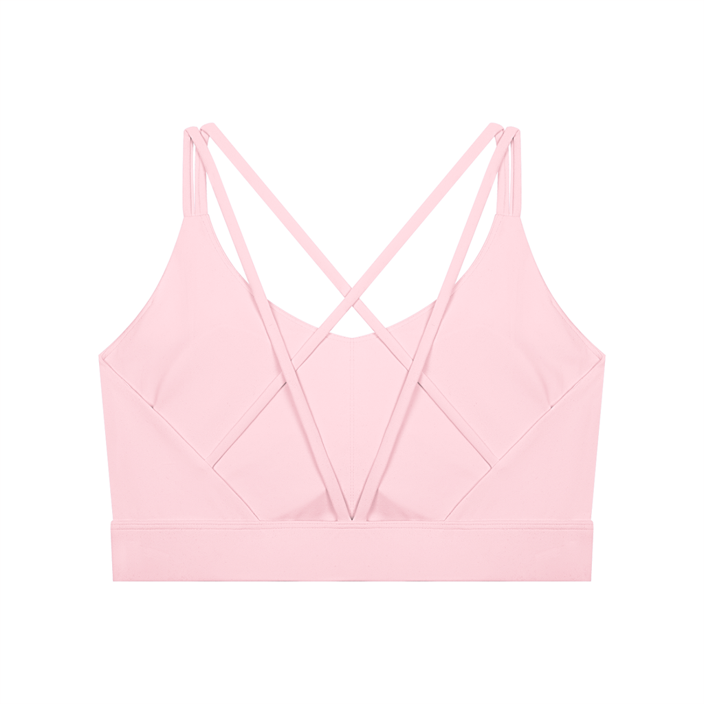 "JUST A GIRL" Women's Lycra Cropped Yoga Sport Bra