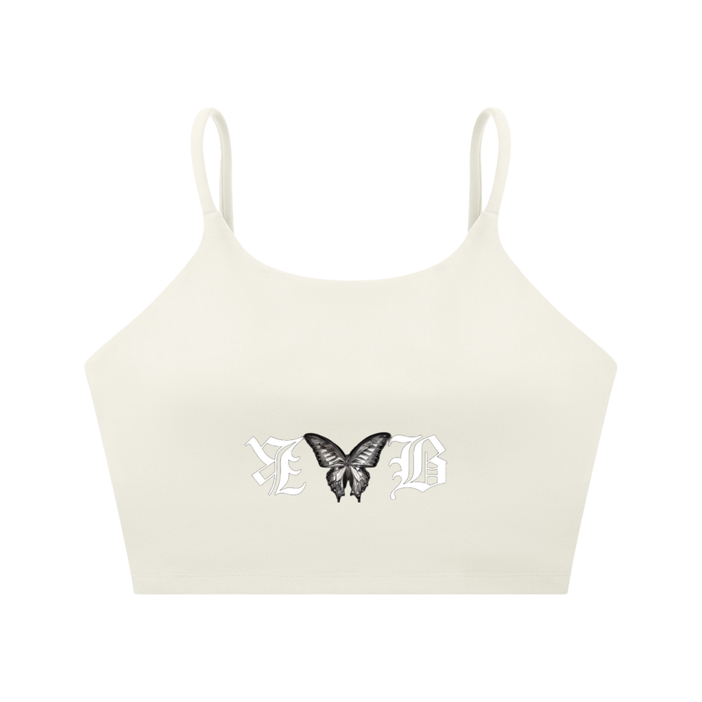 "BODY TEA" Spaghetti Strap Yoga Sports Bra