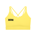 "JUST A GIRL" Women's Lycra Cropped Yoga Sport Bra