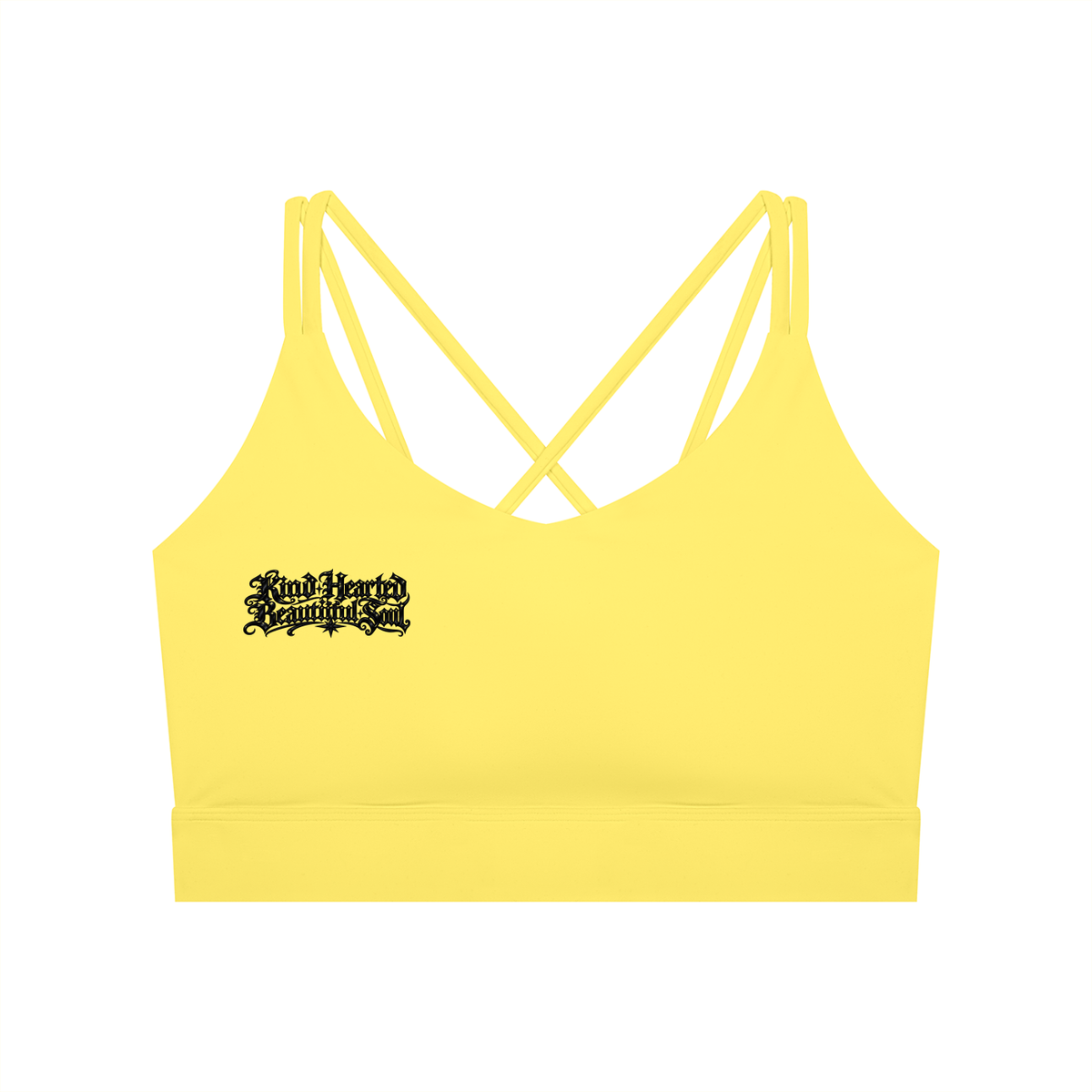 "JUST A GIRL" Women's Lycra Cropped Yoga Sport Bra