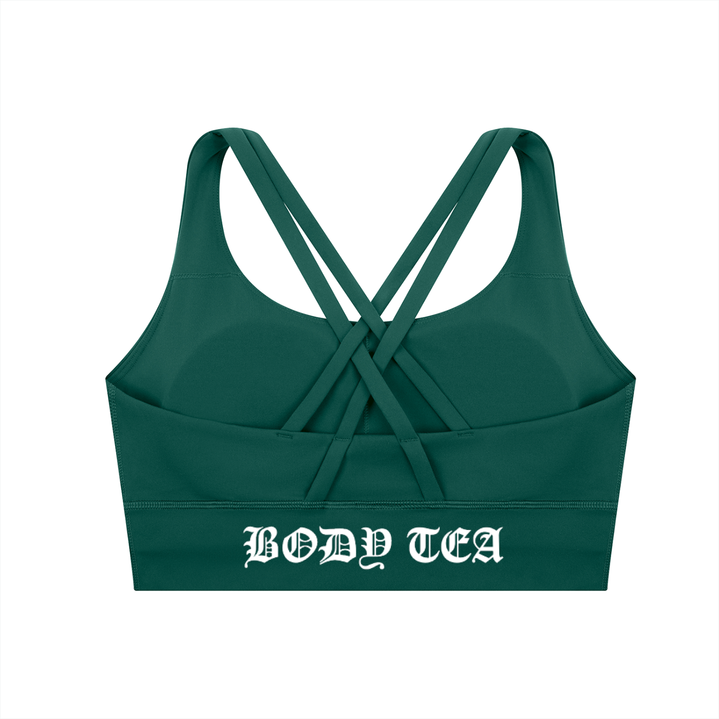 "BODY TEA" Strappy Criss-Cross Sports Bra