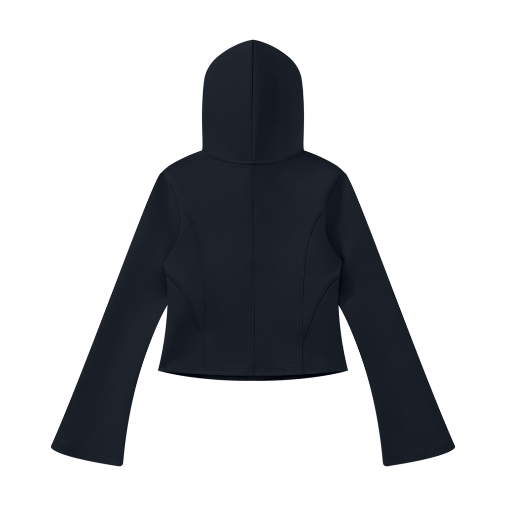 Women's Bell Sleeve Full Zip Hoodie