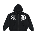 KHBS Fleeced Full-Zip Boxy Hoodie