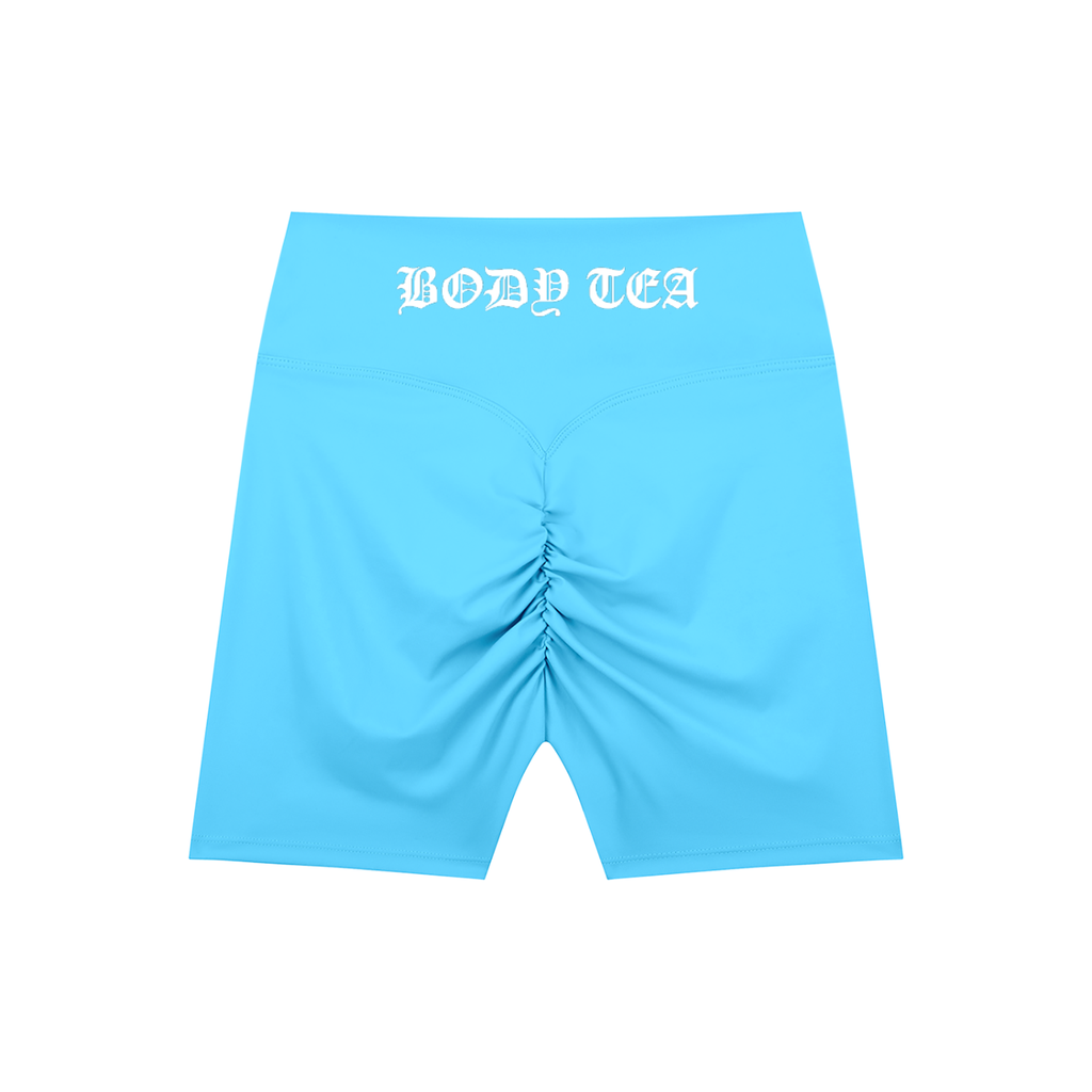 "BODY TEA" High-Waisted Blend Biker Shorts