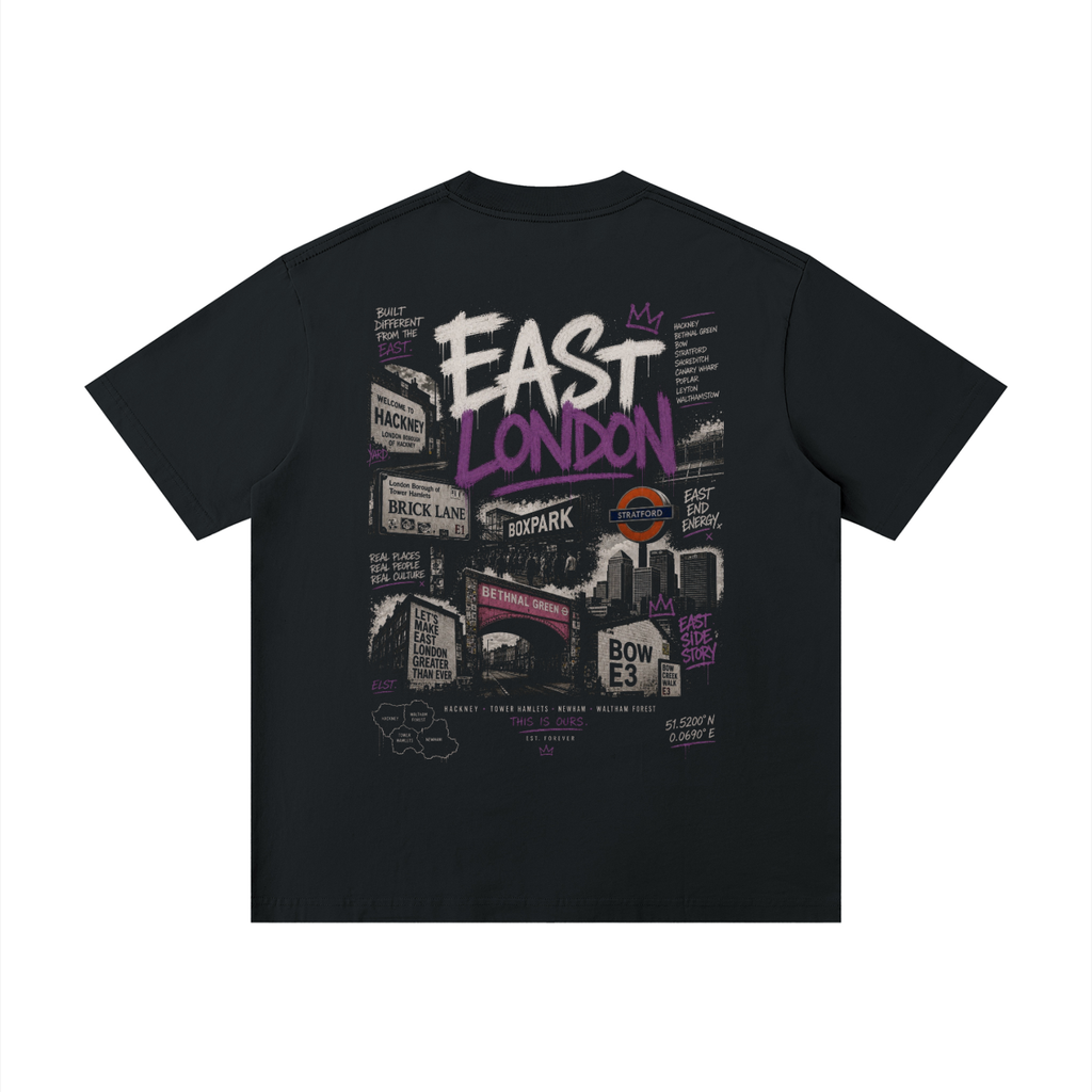 "East London" Unisex Loose Drop Shoulder T-Shirt