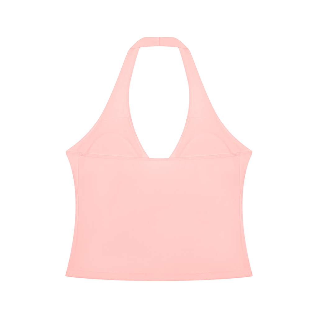 " JUST A GIRL" Women’s Ruched Halter Yoga Tank Top