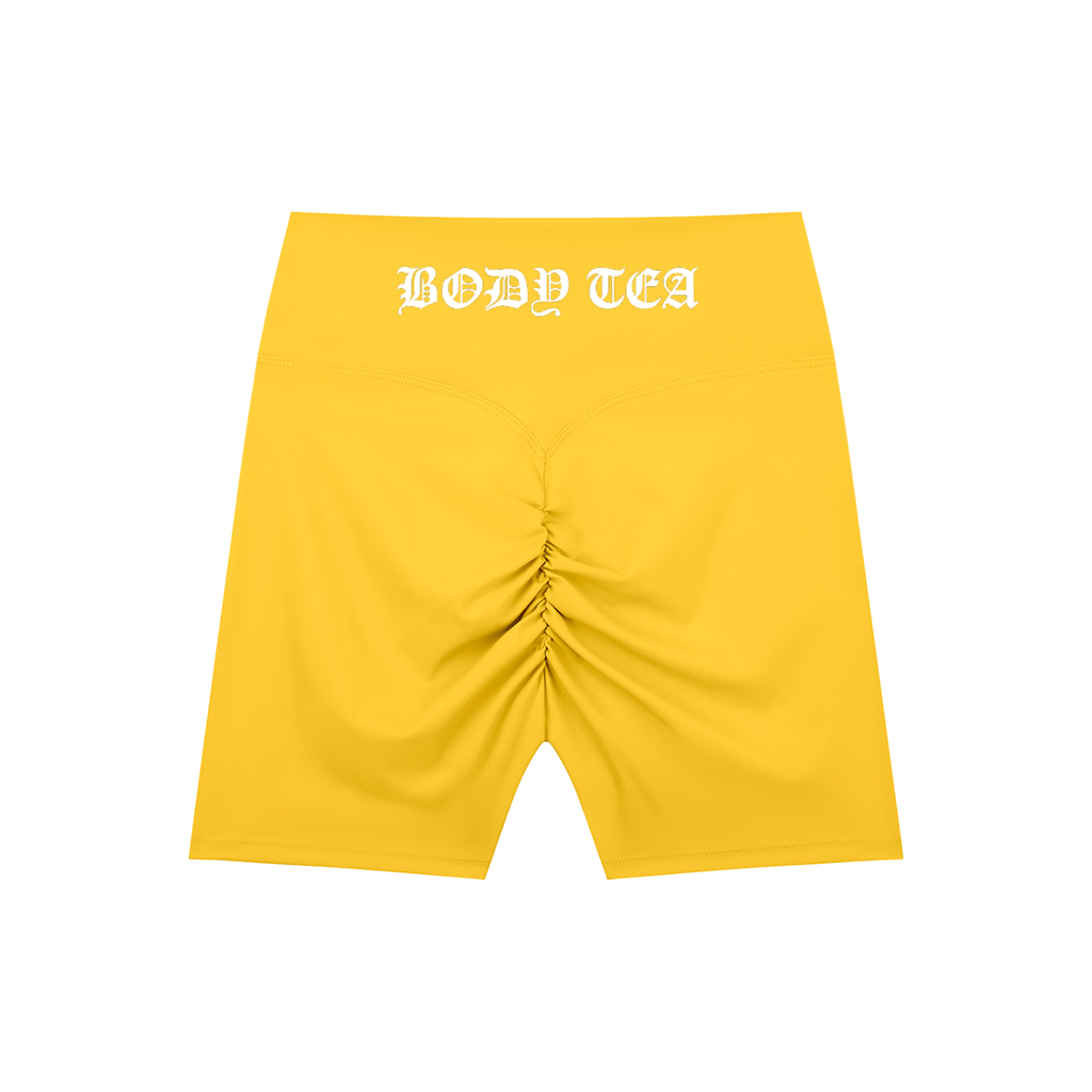 "BODY TEA" High-Waisted Blend Biker Shorts
