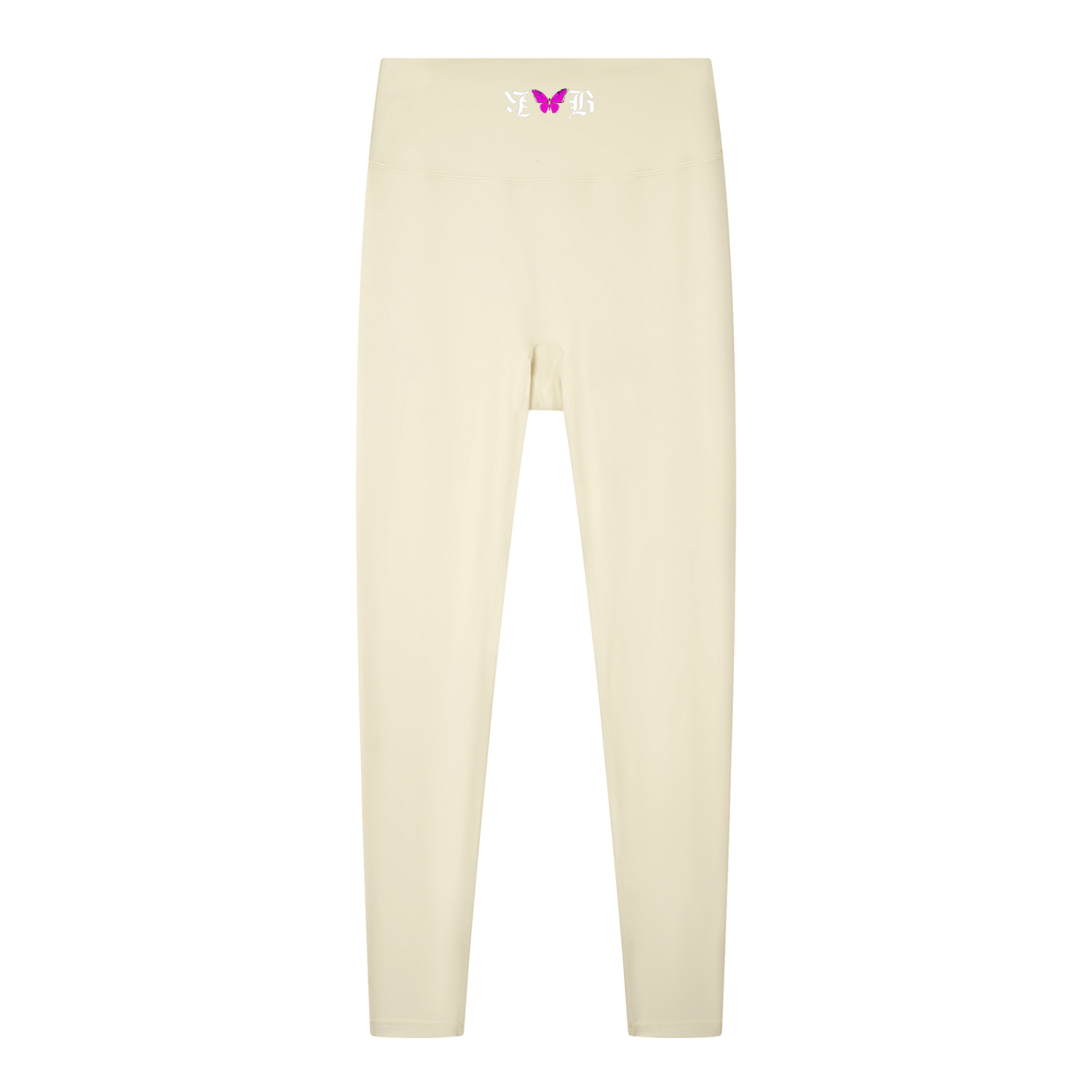 Damen-Leggings mit hoher Taille, unifarben