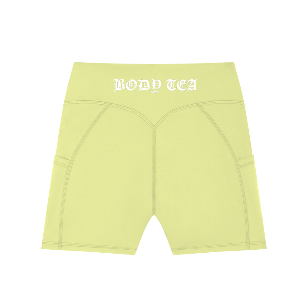 Women's High-Waisted Pocket Biker Shorts
