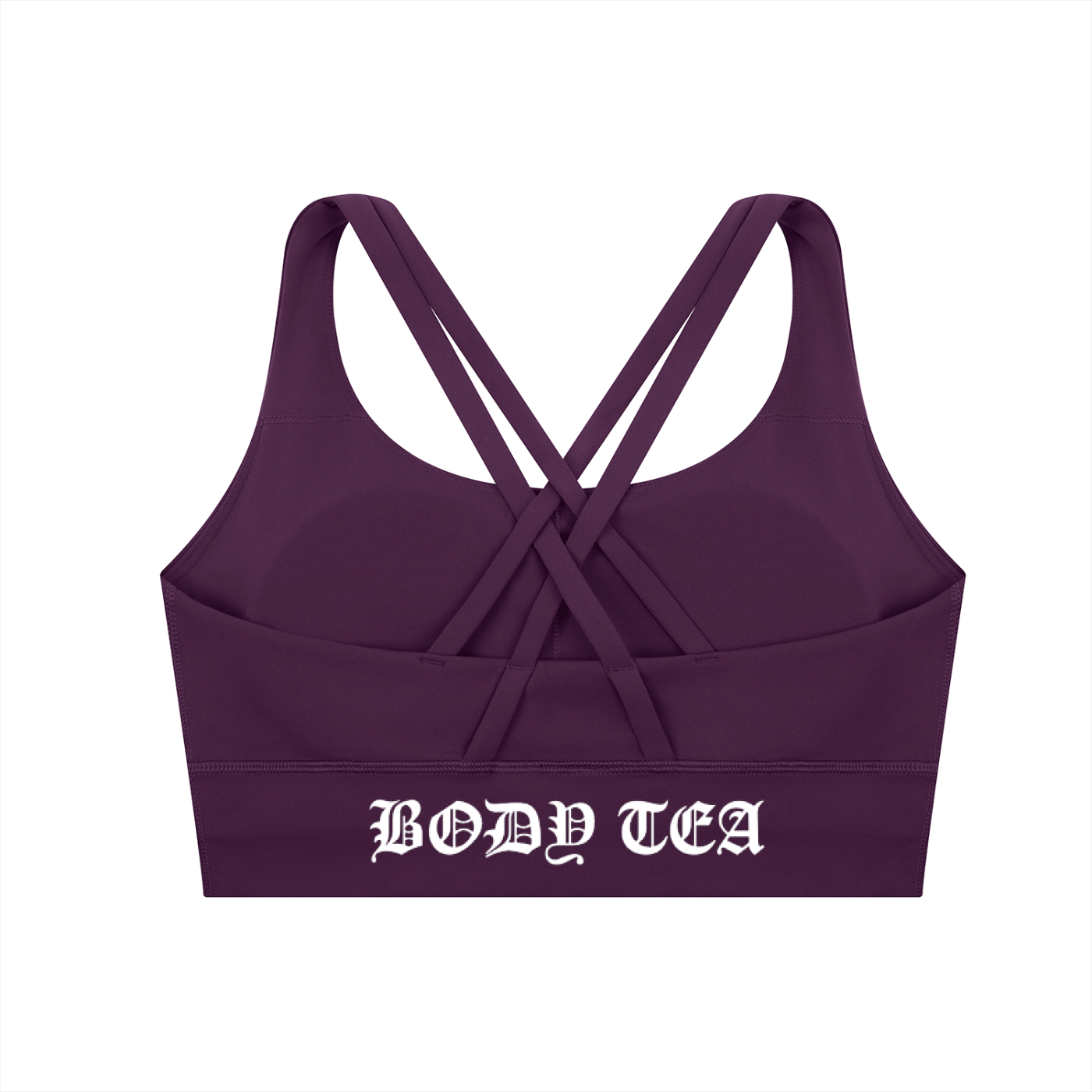 "BODY TEA" Strappy Criss-Cross Sports Bra