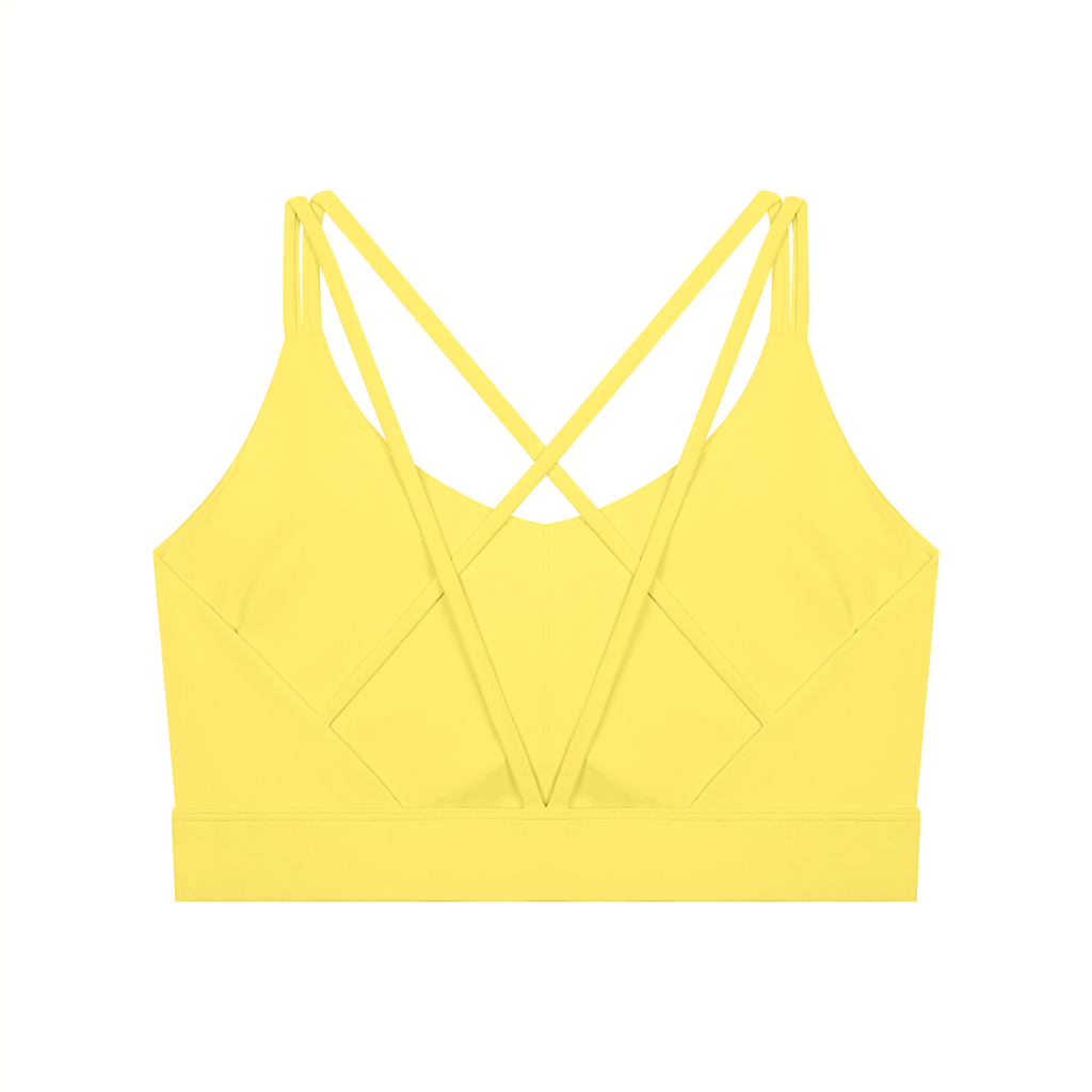 "JUST A GIRL" Women's Lycra Cropped Yoga Sport Bra