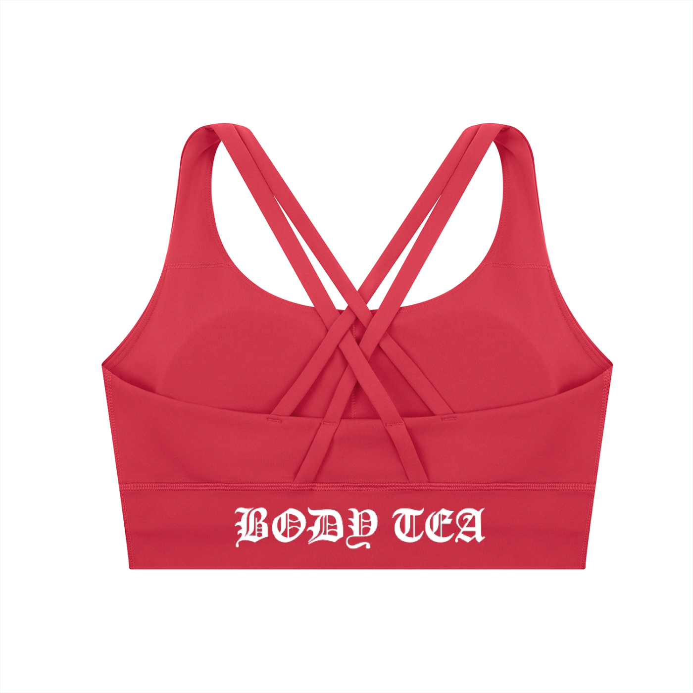 "BODY TEA" Strappy Criss-Cross Sports Bra