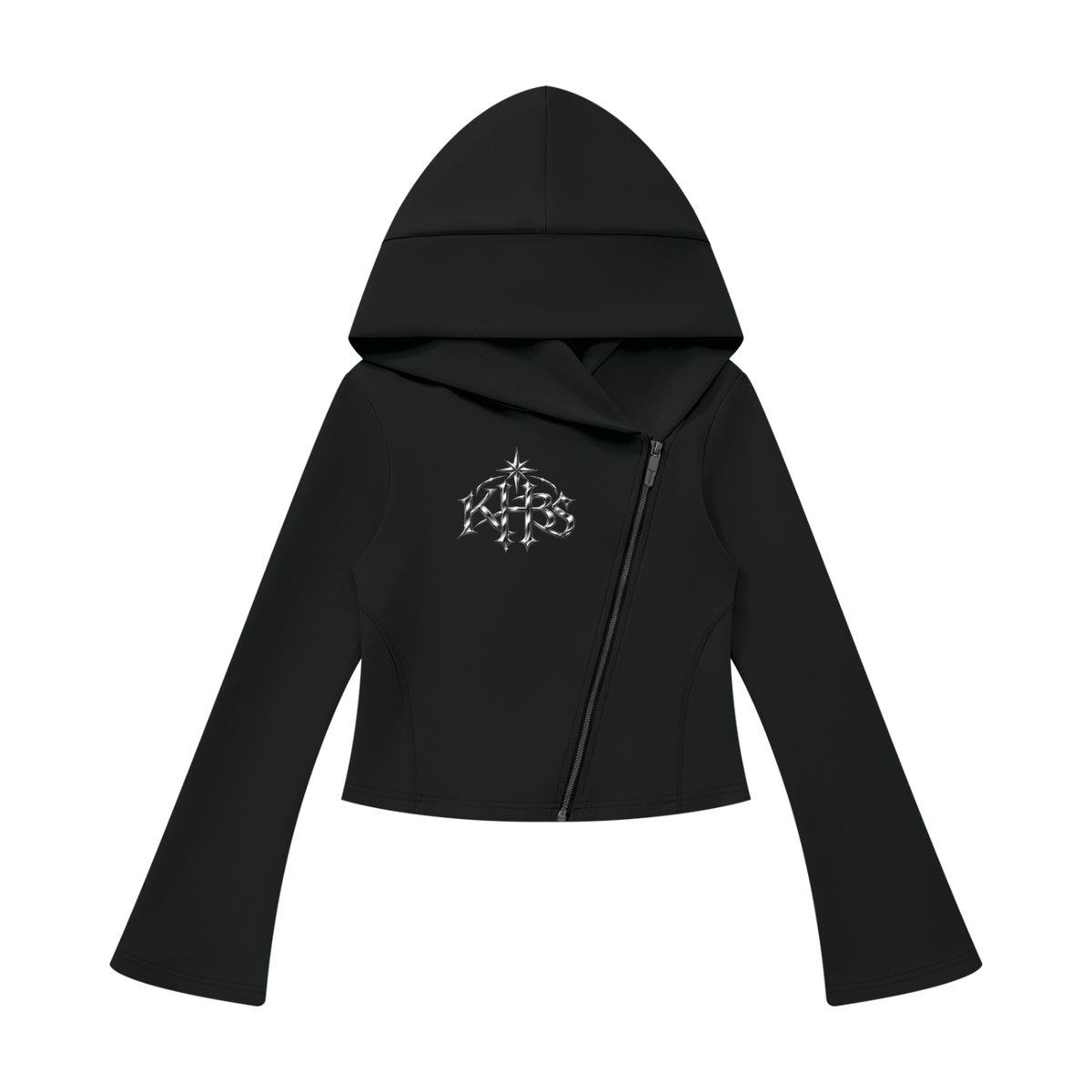 Women's Bell Sleeve Full Zip Hoodie