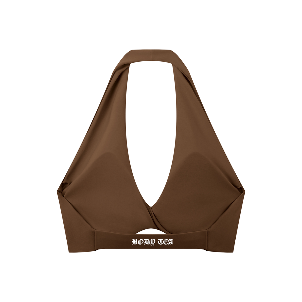 KHBS Ruched Halter Yoga Tank