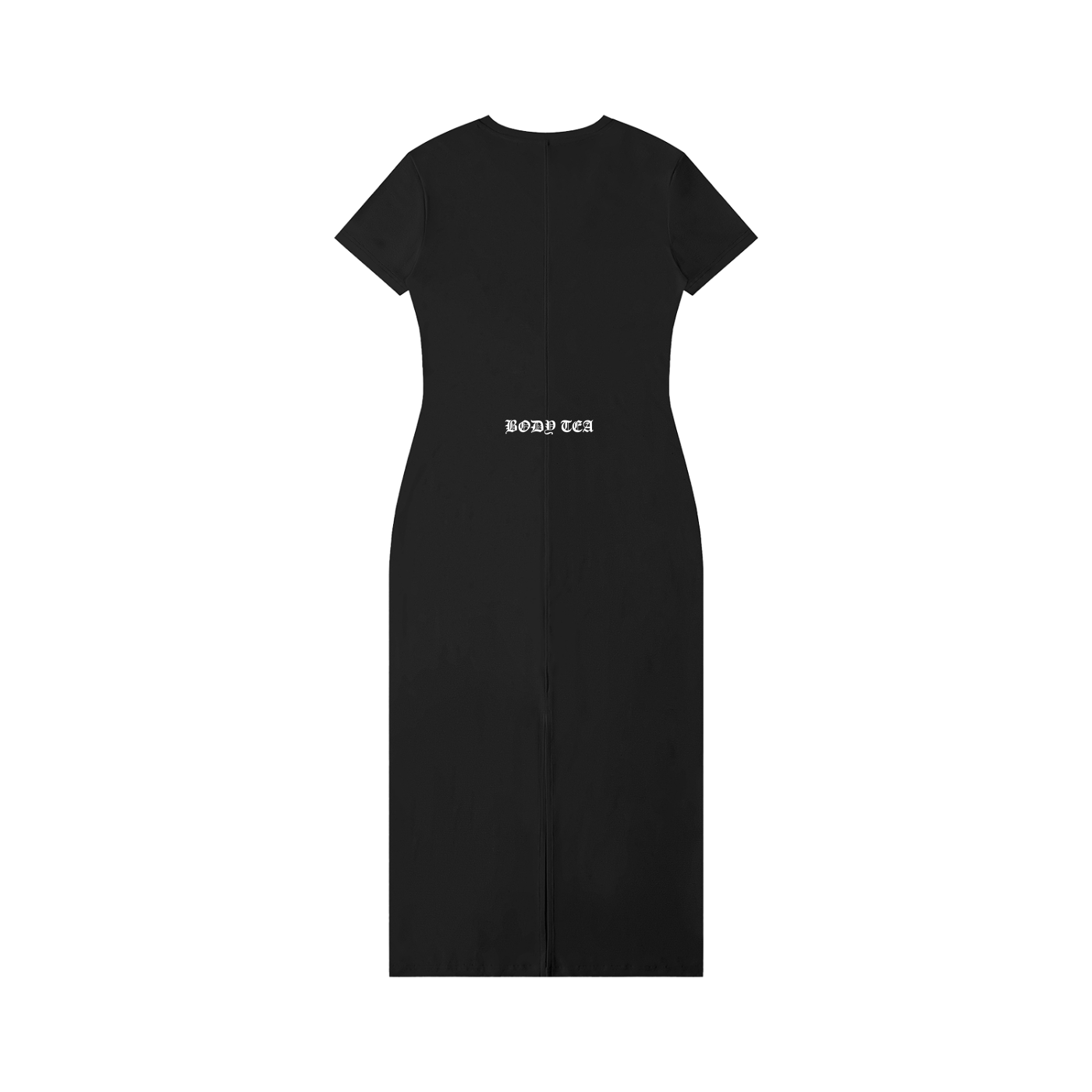 Damen Maxi-Kleid mit V-Ausschnitt und kurzen Ärmeln