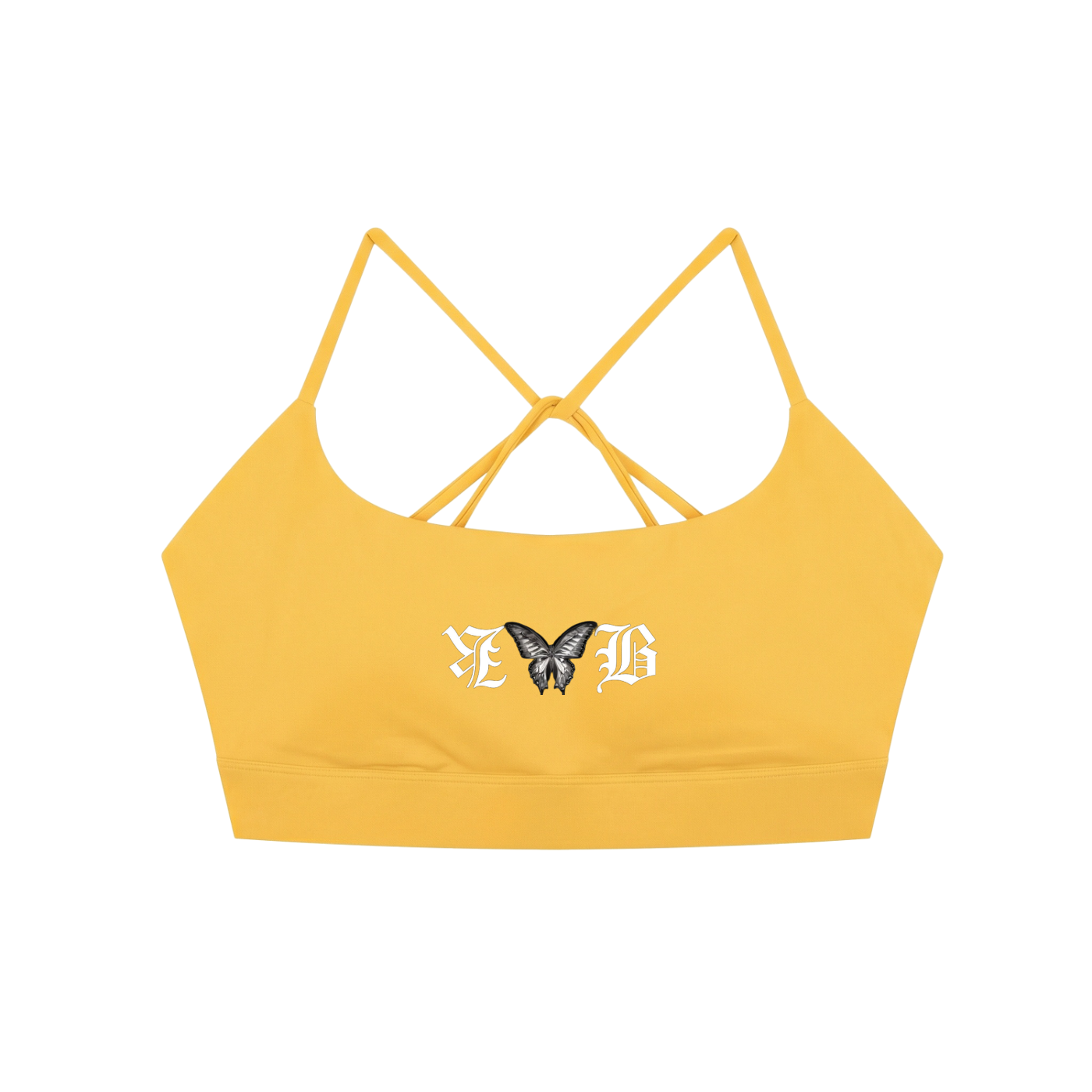 Strappy Criss Cross Yoga Sports Bra