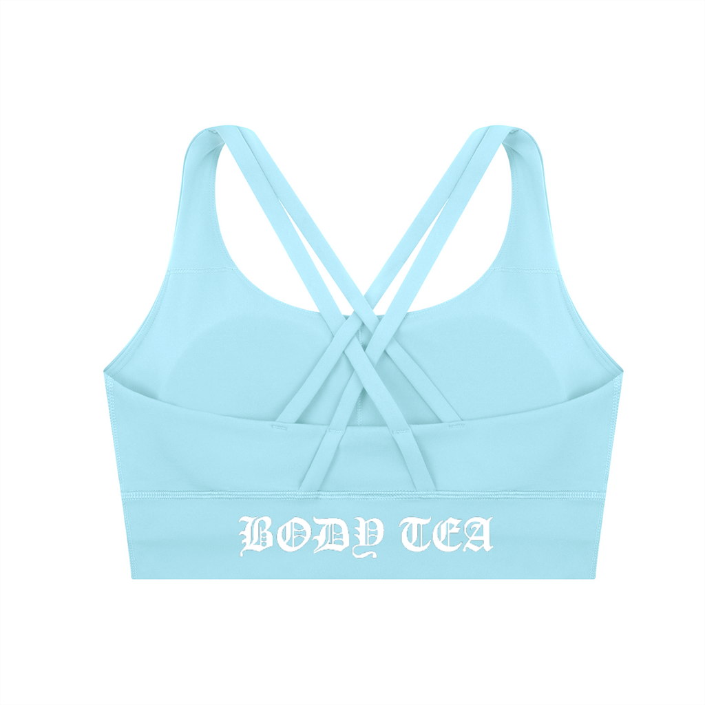 "BODY TEA" Strappy Criss-Cross Sports Bra