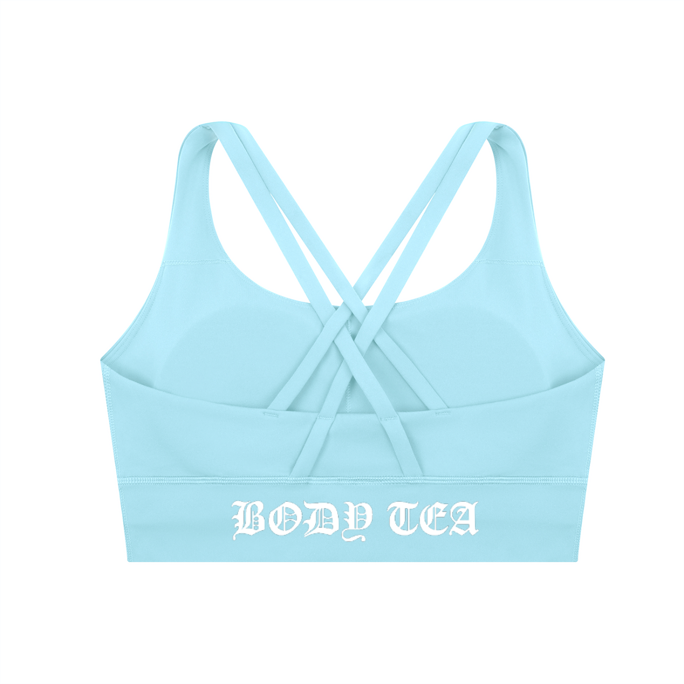 "BODY TEA" Strappy Criss-Cross Sports Bra